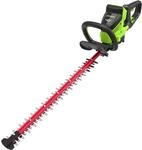 Greenworks Akku Heckenschere 66cm Dual Action Klinge, b&uuml;rstenloser Motor Schneidet