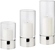 EDZARD 3er Set Windlicht Granada (H 15 cm, 20 & 25 cm cm, &oslash; 9 cm) einteiliges...