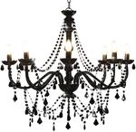 vidaXL Kronleuchter mit Perlen Deckenleuchte Deckenlampe Kristall L&uuml;ster