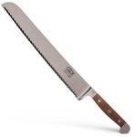 G&Uuml;DE Solingen - Brotmesser Links und Rechtsh&auml;nder geschmiedet, 32 cm, Walnussholz,