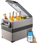 VEVOR Auto K&uuml;hlschrank 45L Kompressork&uuml;hlbox f&uuml;r Boot LKW Auto usw. Tragbarer