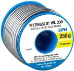 CFH Fittingslot WL 339 &ndash; L&ouml;tzinn &Oslash; 3,0 mm, 250 g, bleifrei, ideales Lot zum