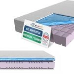 AM Qualit&auml;tsmatratzen Premium 7 Zonen Gelmatratze 140x200 H2 - Made in Germany...