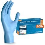 ARNOMED Einweghandschuhe Blau 200 St&uuml;ck/Box, Einmalhandschuhe L,...