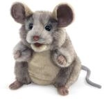 Folkmanis Graue Maus Handpuppe 3202, Grau, Braun, Beige