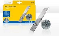 Schellenberg 11123 Unterputz-Gurtwickler mit Abdeckplatte in Metalloptik, Verzinkt