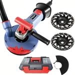 FANZWORK Betonschleifer Betonfr&auml;se Set Diamantschleift&ouml;pfe (2100W/180mm *2)