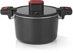 GOURMETmaxx Aluguss-Energiespartopf 5,8 L | &oslash; 24 cm | Antihaftbeschichtung 