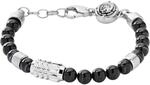 Diesel Armband F&uuml;r M&auml;nner, 18,5 Cm, 5 Cm Verl&auml;ngerung Schwarz, Edelstahlarmband,
