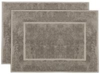 ZOLLNER 2er Set Badematten in 50x70 cm - saugstarke und Flauschige Badvorleger...