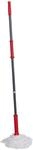 Dirt Devil Mikrofaser Mopp &ndash; 125 x ⌀ 7,5 cm &ndash; Leicht Auszuwringen &ndash; Rot/Grau
