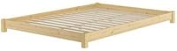 Erst-Holz&reg;Flaches Futon-Doppelbett Bodenbett Niedrigbett 160x200 Kiefer massiv