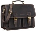 STILORD "Jeffrey Lehrertasche Aktentasche Leder Gro&szlig;e Vintage Ledertasche zum