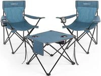 Homecall Camping Tisch Stuhl Set, faltbares Campingtisch mit St&uuml;hlen