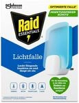 Raid Essentials LED Lichtfalle f&uuml;r Fliegen, Fruchtfliegen & Motten, 24/7 Schutz,