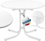 Beautissu Bistrotisch Outdoor Rund &Oslash; 80 cm Wasserfest &ndash; Beistelltisch...