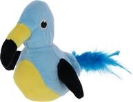 Kerbl Pet Katzenspielzeug Jumping Bird, blau/gelb, 17 x 12,5 cm, interaktives