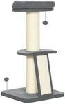 PawHut Kratzbaum 92 cm Katzenbaum mit Kratzbrett Spielball, Katzenkratzbaum mit