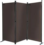 QUICK STAR Paravent 3 Teilig 170 x 165 cm Beigegrau - Garten & Balkon...