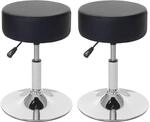 Mendler 2er-Set Hocker HWC-C22, Sitzhocker Schminkhocker, h&ouml;henverstellbar &Oslash;...
