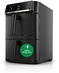 Bosch XXL Hei&szlig;luftfritteuse, 12,0L Doppelkammer, platzsparend, 6 Programme, PFAS