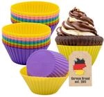 Intirilife 24 St&uuml;ck Silikon Muffinformen &ndash; Wiederverwendbare bunte...