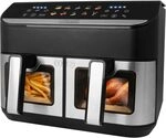 Hei&szlig;luftfritteuse XXL 9L Dual mit 2 K&ouml;rben, Doppel Airfryer Family 2900W, Sync