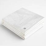 Abdeckplane Gewebeplane Premium Line 140g/m&sup2; wei&szlig;, 3m x 4m = 12m&sup2;,...