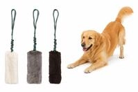 Flamingo Hundespielzeug &ndash; Furtra Chaser Bungee Kaninchenfell S &ndash; elastischer