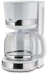 KHG Kaffeemaschine KA-129 WE2 wei&szlig;, Edelstahl-Kunststoff, 1,5 L, kompakt | F&uuml;r 12