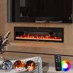 Tronitechnik&reg; Wandkamin elektrisch, Panorama Elektrokamin mit LED Flammeneffekt