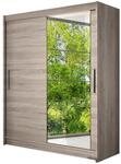 Mirjan24 Schwebet&uuml;renschrank Westa VI Kleiderschrank mit Spiegel, Modernes
