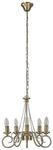 Lindby Kronleuchter Marnia (Retro, Vintage Antik) in Bronze aus Metall (5...