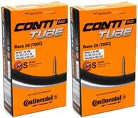 Zwei St&uuml;ck Continental Unisex's 181781 Schlauch, schwarz, 20/25-622/630