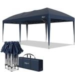 Zelsius Faltbarer Pavillon 3x6 m | Blau | Pop-Up Faltpavillon UV30, Gartenzelt
