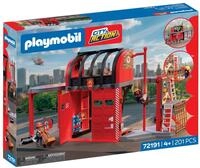 PLAYMOBIL | City Action | Gro&szlig;e Feuerwehrstation | Mehrst&ouml;ckige Einsatzstation mit