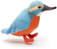 Uni-Toys - Eisvogel - 12 cm (H&ouml;he) - Pl&uuml;sch-Vogel - Pl&uuml;schtier, Kuscheltier