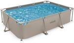 VirtuFit Rechteckpool 300 x 210 x 66 cm Beige - inkl. Filterpumpe - Schnell...