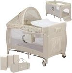 Lionelo Sven Plus 4 in 1 Baby Bett ab Geburt bis 15 kg Wickelauflage Moskitonetz