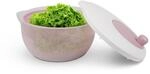 Pro Home Salatschleuder (4 Liter, &Oslash;25cm) BPA-frei, 3in1 - Schleuder, Sieb und