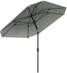 Outsunny Sonnenschirm &Oslash;233 cm, Sonnenschirm mit Knickfunktion, achteckig