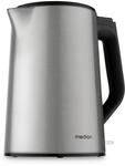 MEDION Wasserkocher Edelstahl (1,5 Liter, 2.200 Watt, 360&deg; Basis,...