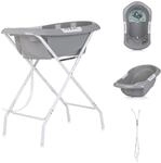 Chipolino Babybadewanne, St&auml;nder Noemi klappbar, Ablauf, Ablagef&auml;cher, ab...