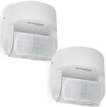 Oktaplex Bea 2er Set Bewegungsmelder Aussen 230V IP65 schwenkbar 180&deg; & 360&deg;