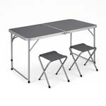 greemotion - Campingtisch klappbar inkl. 4er Set St&uuml;hlen [120x60x70 cm] - Camping