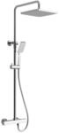 Sapho Duschs&auml;ule mit Thermostat-Armatur, Chrom - H&ouml;henverstellbare S&auml;ule,...