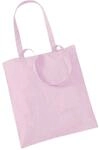 Westford Mill - Baumwoll-Tragetasche mit langen Henkeln / Pastel Pink, One