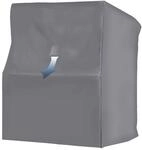 Schutzh&uuml;lle Strandkorb XL 145 x 106 x 160 cm Grau | PVC-Gewebeplane 280 g/m&sup2;