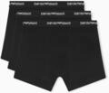 EMPORIO ARMANI Herren 3-Pack Boxer Retroshorts, Schwarz/Schwarz/Schwarz, M