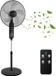 Echos&reg; Standventilator 46cm Leise mit Fernbedienung 46 cm &ndash; 50W...